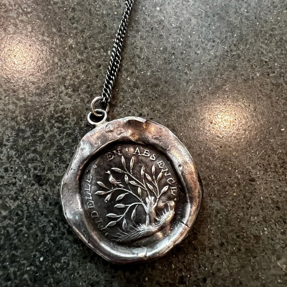 PYRRHA FIDELITY Sterling silver talisman 20 inch fine chain